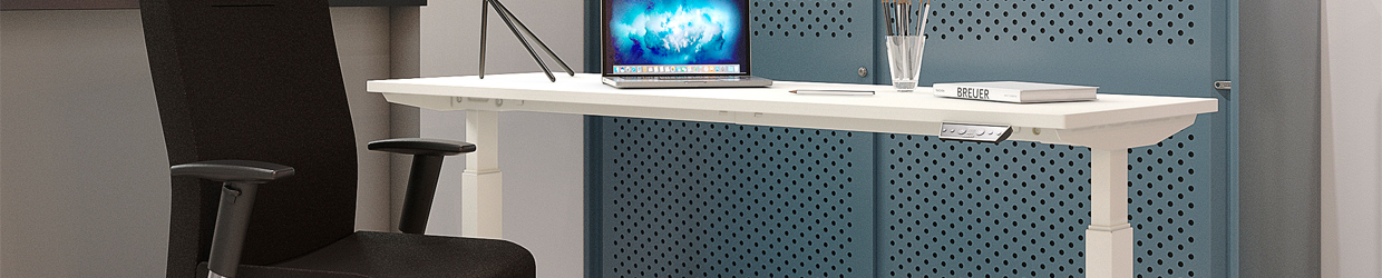 Steh-Sitz-Tische Bisley 'E-WonderTech'