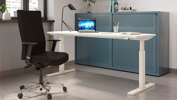 Steh-Sitz-Tische Bisley 'E-WonderTech'