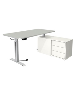 Steh-Sitz-Tisch 'B-Trendy' - 160 x 80 cm mit Sideboard