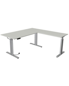 Steh-Sitz-Ecktisch 'B-Silver' - 180 x 180 cm