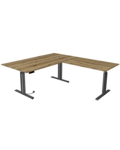 Elektrisch höhenverstellbarer Eckschreibtisch 'B-Elegant' - 200 x 220 cm