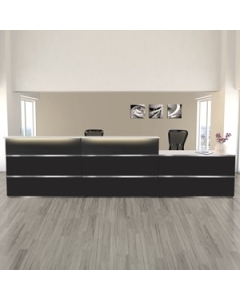 Empfangstheke 'Welcome Pro' - Anthrazit - 410 cm breit