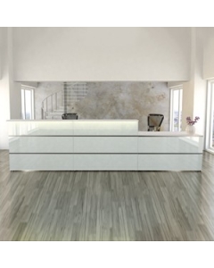 Empfangstheke 'Welcome Pro' - Glasfront - 410 cm breit