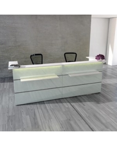 Empfangstheke 'Welcome Pro' - Glasfront - 295 cm breit