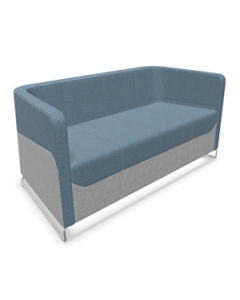 Design-2-Sitzer-Sofa 'Nost-Granite' mit kubischer Form