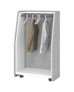 Mobile Garderobe mit Filzeinhausung 'Hit'