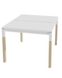 Moderner Doppelschreibtisch 'Mensa' - 100 cm breit