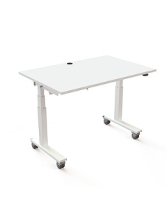 Klappbarer Steh-Sitz-Schreibtisch 'ConSet 501-96' - 120 x 80 cm