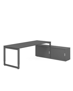 Schreibtisch mit Sideboard 'Hit-Rumba' - 200 x 160 cm