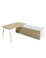 Schreibtisch mit Sideboard 'Impresario' - Breite 184 cm