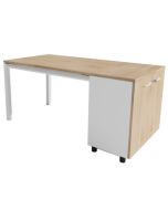 Moderner Schreibtisch mit Schrank 'Mensa' - 162 x 80 cm