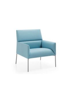 Lounge-Sessel 'Schick Light' mit Metallgestell