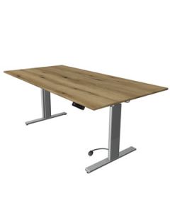 Steh-Sitz-Tisch 'B-Silver' - 200 x 100 cm