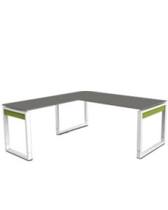 Eckschreibtisch 'B-Fresh' - 180 x 180 cm mit Akzentblenden