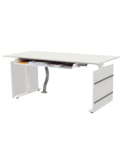 Steh-Sitz-Tisch 'B-Move' - 160 x 80 cm mit Design-Blenden