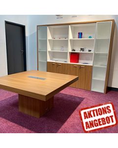 Selbstabholer-Aktion: Büromöbel-Set 'Hela' mit Konferenztisch und Schrankwand