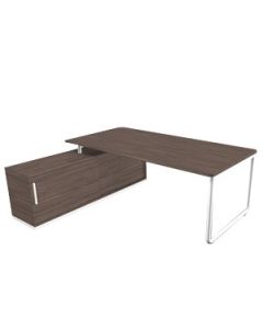 Schreibtisch mit Sideboard 'SQ-Work' - 202 cm breit