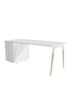 Schreibtisch mit Standcontainer 'Impresario' - Breite 182 cm