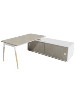 Schreibtisch mit Sideboard 'Impresario' - Breite 204 cm