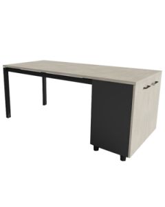Moderner Schreibtisch mit Schrank 'Mensa' - 182 x 80 cm