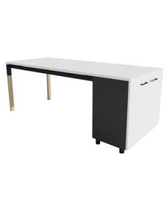 Moderner Schreibtisch mit Schrank 'Mensa' - 202 x 80 cm