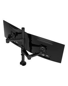 Schwarzer Dual-Monitorarm 'Viewlite 143' - höhen- und tiefenverstellbar