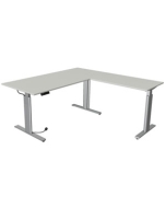 Steh-Sitz-Ecktisch 'B-Silver' - 180 x 180 cm