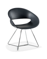 Designstuhl 'Volpino' - Kufengestell
