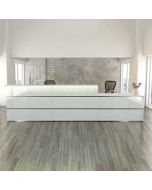 Empfangstheke 'Welcome Pro' - Glasfront - 410 cm breit