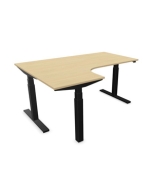 Höhenverstellbarer Eck-Steh-Sitz-Tisch 'NZ30' - 160 x 120 cm