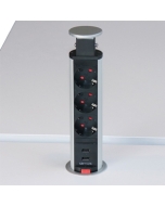 Versenkbare Tischsteckdose Power Tower 'Hit'