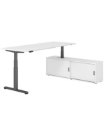 Steh-Sitz-Tisch mit Sideboard 'Hit-Jive Memory' - 200 x 160 cm