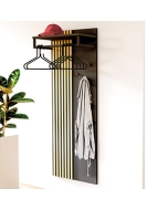 Wandgarderobe 'B-Section' mit Kleiderbügel, Haken und Ablage