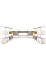Raumteiler in U-Form 'Aplo' - 151 x 394 x 276 cm