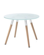 Loungetisch F mit Holzgestell