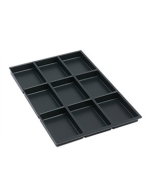 Bisley Einsatz für Standcontainer 'MultiDrawer' - DIN A4 - 9 Fächer - 2,2 cm