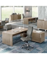 Schreibtisch mit Sideboard 'Manager Easy 5' - 196 x 204 cm
