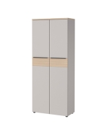 Büroschrank 5 OH 'Asturia' - Kaschmir und Lindbergeiche