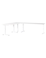 Höheneinstellbarer Eckschreibtisch 'Milano' - 240 x 220 cm