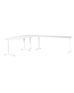 Höheneinstellbarer Eckschreibtisch 'Milano' - 260 x 220 cm