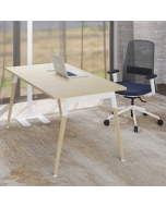 Bürostuhl 'Diade Rock' und Schreibtisch 'Impresario' - 160 x 80 cm mit Holzgestell