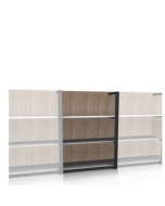 Mittelteil für Regalwand mit Glasböden 'Manager Easy' 3 OH / 5 OH