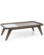 Beistelltisch Retro-O mit Holzgestell - 120 x 60 cm