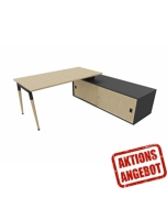 Schreibtisch mit Sideboard 'Impresario' - Breite 204 cm