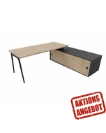 Schreibtisch mit Sideboard 'Impresario' - Breite 224 cm