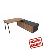 Schreibtisch mit Sideboard 'Impresario' - Breite 184 cm