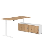 Steh-Sitz-Tisch mit Sideboard 'Hit-Aktiv' - 180 x 160 cm