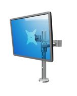 Silberner Monitorarm 'Viewlite 122' - höhen- und tiefenverstellbar