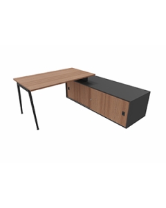 Schreibtisch mit Sideboard 'Impresario' - Breite 184 cm
