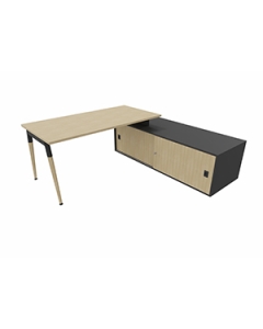 Schreibtisch mit Sideboard 'Impresario' - Breite 204 cm
